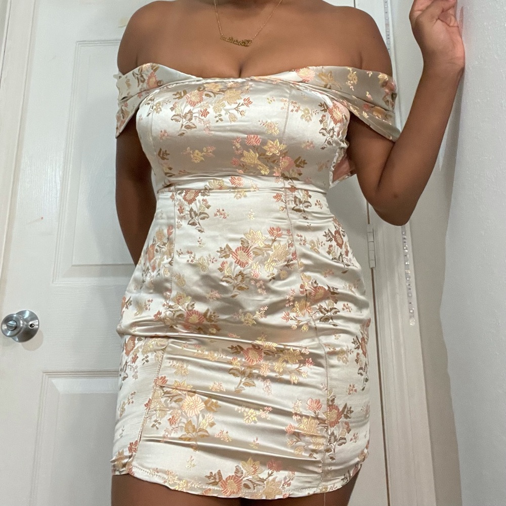 Pearl floral dress